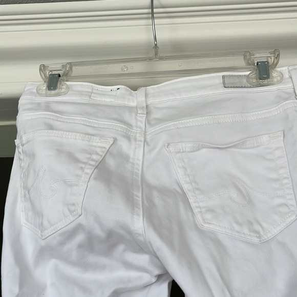 NWOT AG Adriano Goldschmied The Stilt Crop Low Rise Jeans white slim size 25 - Picture 3 of 6